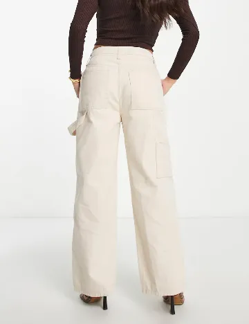 Pantaloni ASOS, crem Crem