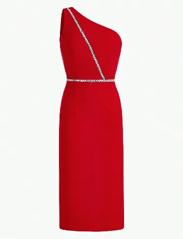 Rochie medie MOTF, rosu Rosu