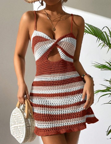 Rochie de plaja SHEIN, mix culori