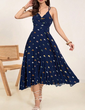 Rochie medie SHEIN, bleumarin