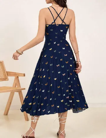 Rochie medie SHEIN, bleumarin Albastru