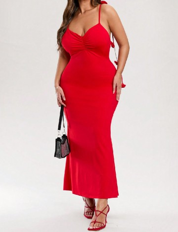Rochie lunga SHEIN CURVE, rosu