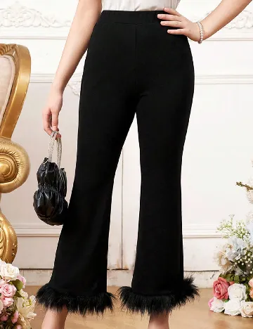 Pantaloni Shein Kids, negru Negru