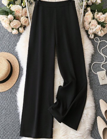 Pantaloni SHEIN CURVE, negru