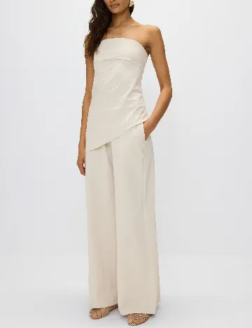 Pantaloni Reserved, bej Crem