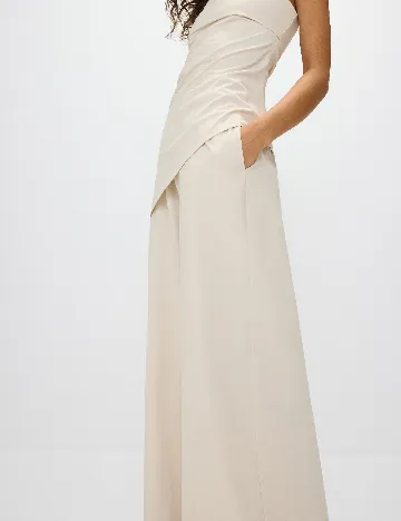 Pantaloni Reserved, bej Crem