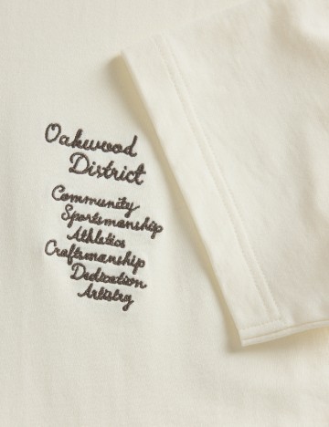 Tricou Reserved, ecru