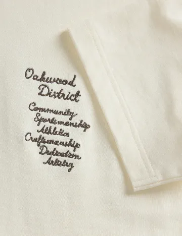Tricou Reserved, ecru Alb