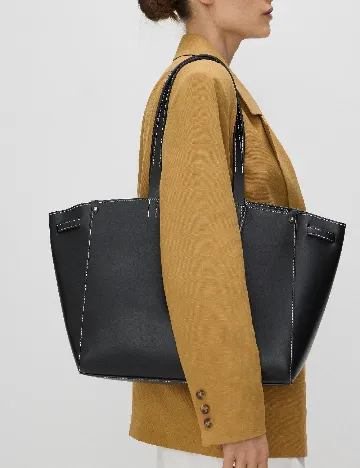 Geanta Reserved, negru Negru