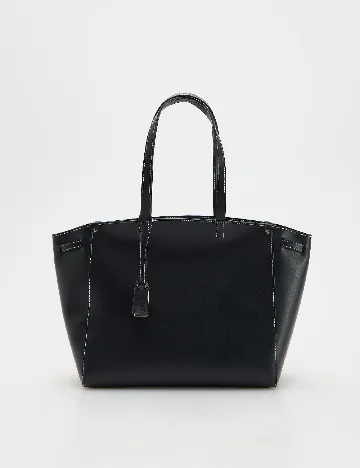 Geanta Reserved, negru Negru