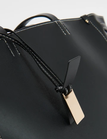 Geanta Reserved, negru Negru