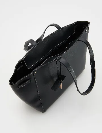 Geanta Reserved, negru Negru