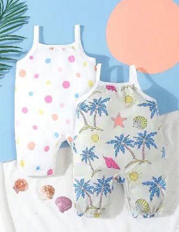 Set salopete Shein Kids, mix culori
