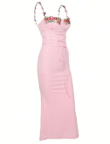 Rochie lunga SHEIN, roz