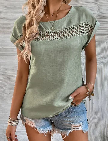 Tricou SHEIN, verde Verde