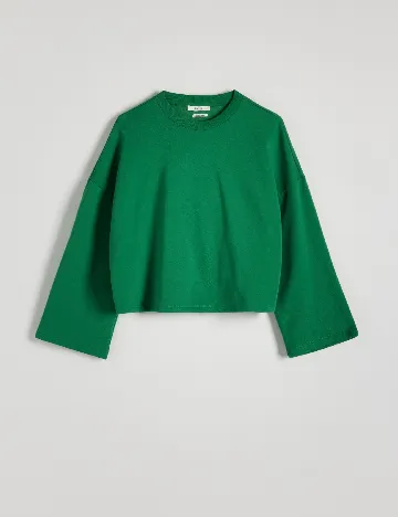 Bluza Reserved, verde Verde