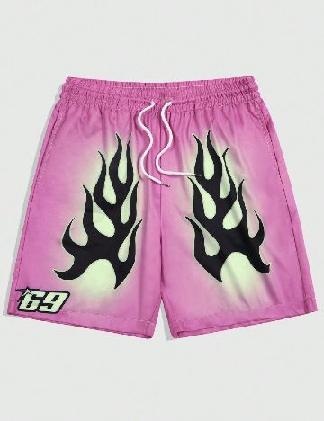 Pantaloni scurti Romwe, roz