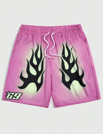 Pantaloni scurti Romwe, roz Roz