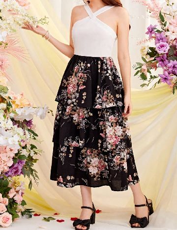 Rochie Shein Kids, alb/negru