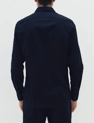 Camasa Reserved, bleumarin