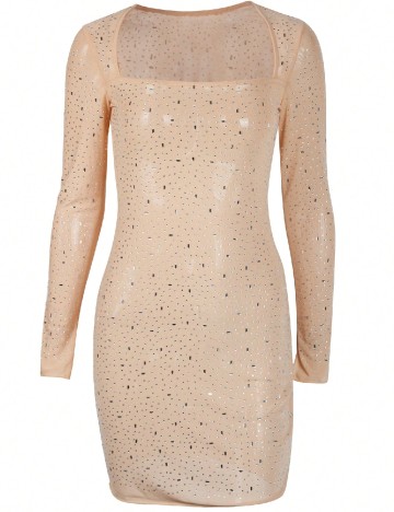 Rochie scurta SHEIN, crem