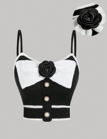 Top SHEIN, negru