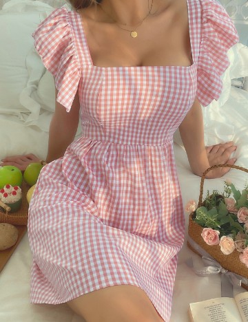 Rochie scurta SHEIN, roz