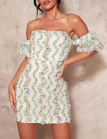 Rochie scurta PRETTYLITTLETHING, verde