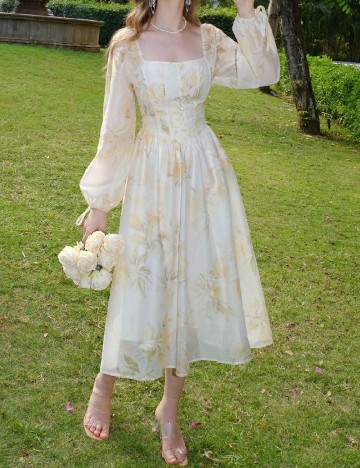 Rochie medie SHEIN, galben