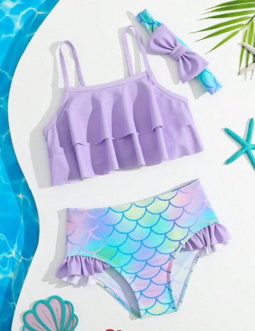Costum de baie Shein Kids, mov