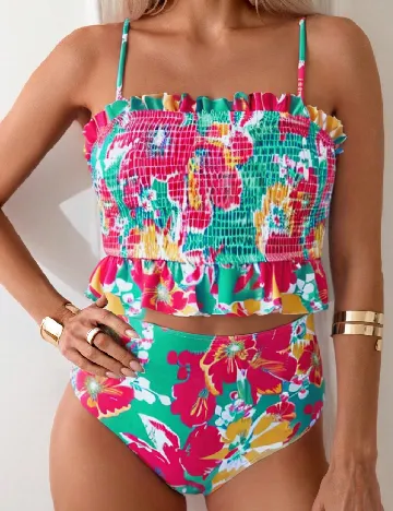 Costum de baie SHEIN, mix culori