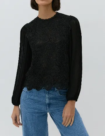 Bluza Reserved, negru Negru