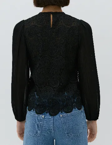 Bluza Reserved, negru Negru