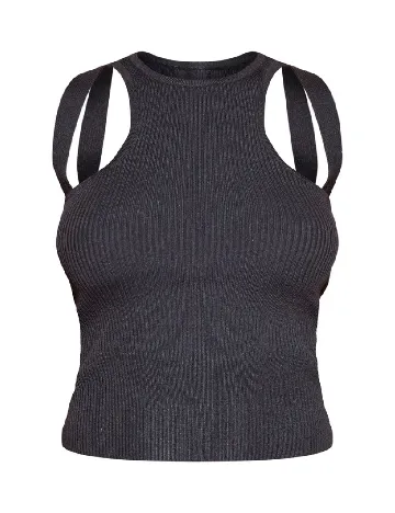 Top PRETTYLITTLETHING, negru
