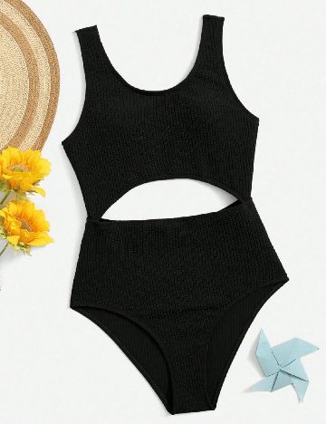 Costum de baie Shein Kids, negru