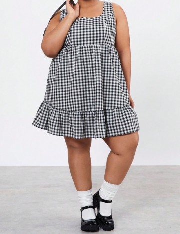 Rochie scurta Forever 21, alb/negru