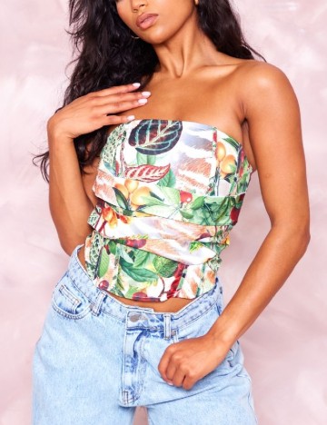 Top PRETTYLITTLETHING, mix culori