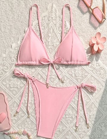 Costum de baie SHEIN, roz
