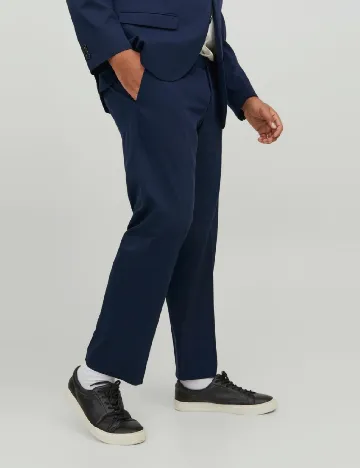 Pantaloni Jack&Jones Plus Size Men, bleumarin inchis