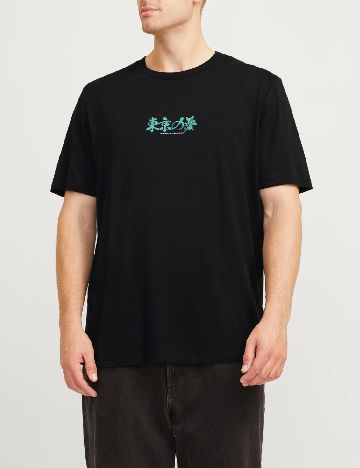 Tricou Jack&Jones Plus Size Men, negru