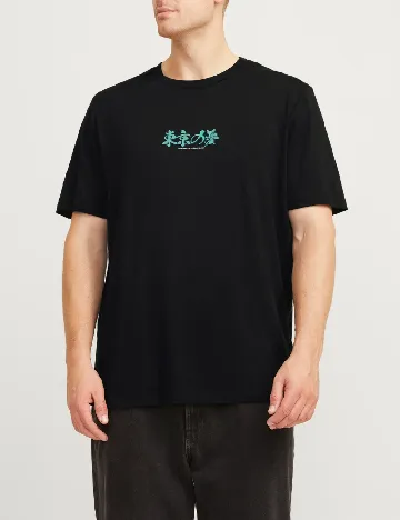 Tricou Jack&Jones Plus Size Men, negru