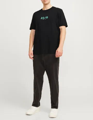 Tricou Jack&Jones Plus Size Men, negru