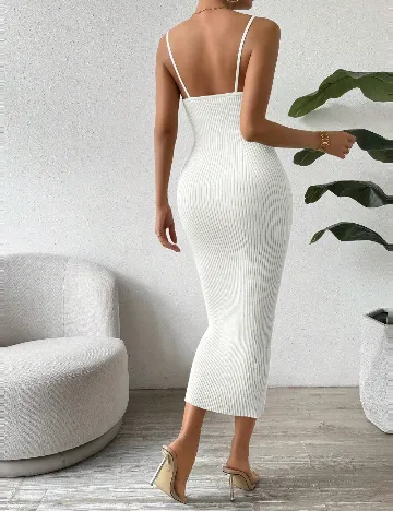 Rochie medie SHEIN, alb
