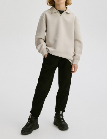 Pantaloni Reserved, negru
