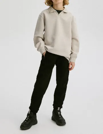 Pantaloni Reserved, negru