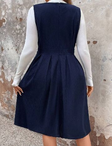 Rochie medie SHEIN CURVE, bleumarin