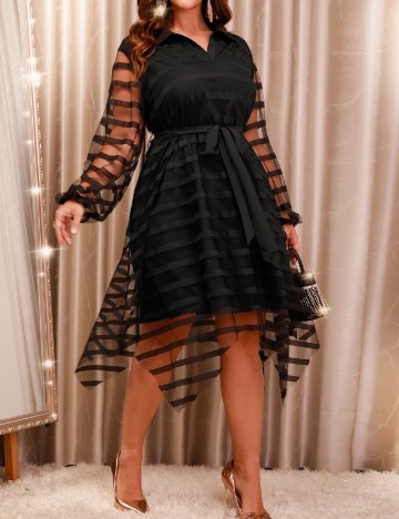Rochie medie SHEIN CURVE, negru