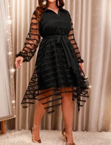 Rochie medie SHEIN CURVE, negru