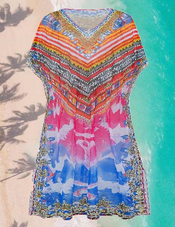 Rochie de plaja SHEIN, mix culori