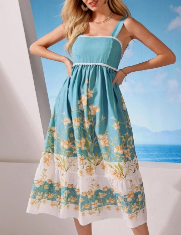 Rochie medie SHEIN, turcoaz